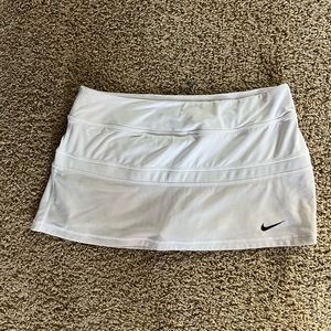 All White Nike Tennis Skirt